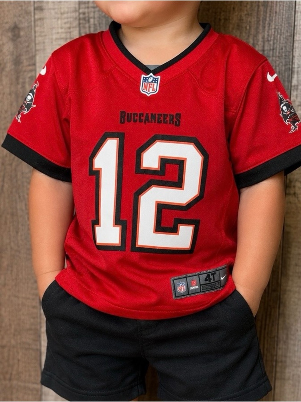 Nike Red Tampa Bay Buccaneers #12 Youth Jersey-size 4T